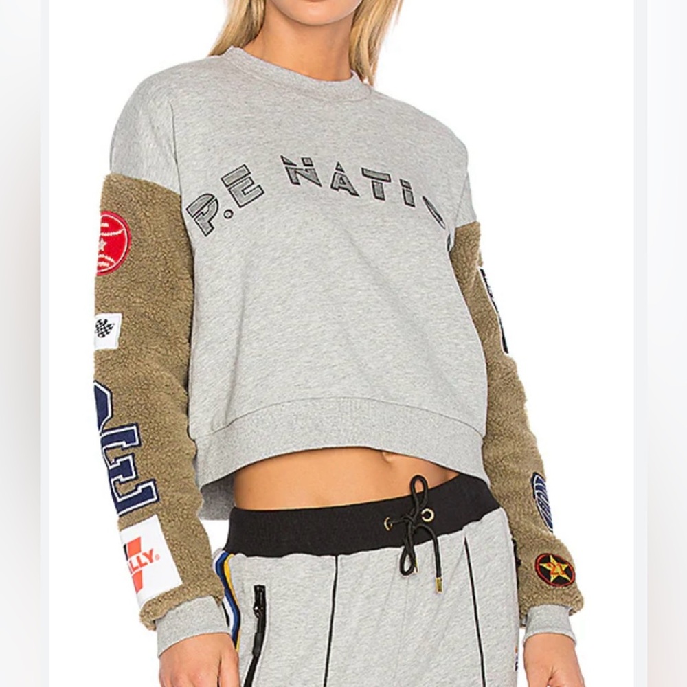 P.E Nation Box Out cropped sweatshirt Size M